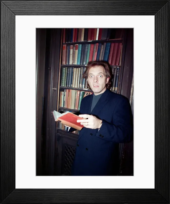 Framed Print : Actor Rik Mayall, at a press call for The New Statesman television programme Framed Print : Actor Rik Mayall, at a press call for The New Statesman television programme