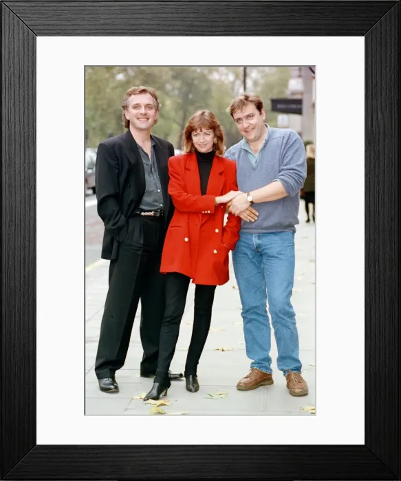 Framed Print : Rik Mayall who plays the Conservative MP Alan B Stard in the TV situation comedy
