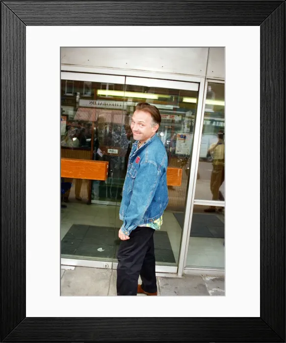 Framed Print : Rik Mayall, an English comedian, writer and actor. 2nd May 1995