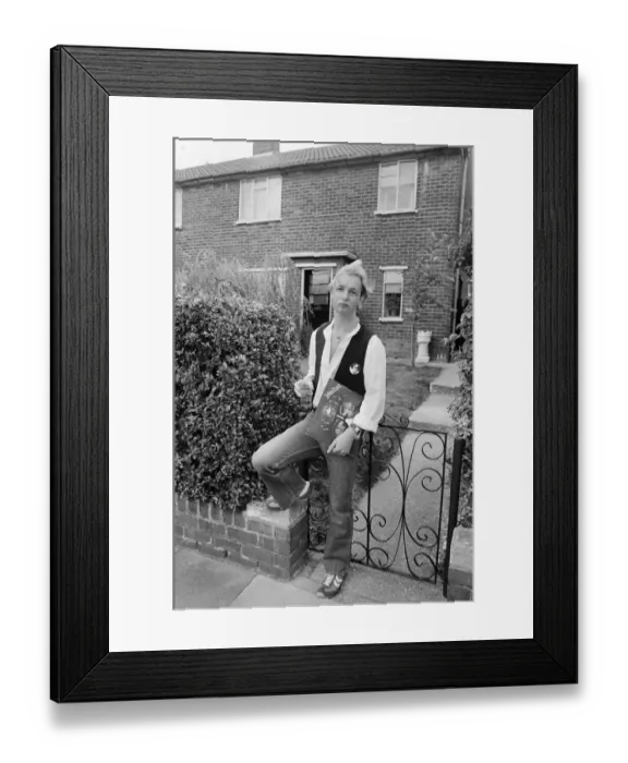 Framed Print : Rob Halford, member of heavy metal rock group Judas Priest, pictured at home Framed Print : Rob Halford, member of heavy metal rock group Judas Priest, pictured at home
