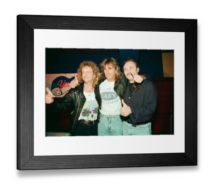 Framed Print : Members of Judas Priest, photo-call to launch their Greatest Hits Album at Yesterdays Framed Print : Members of Judas Priest, photo-call to launch their Greatest Hits Album at Yesterdays