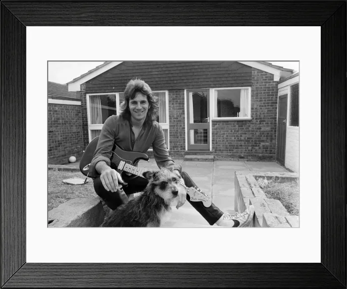 Framed Print : Glenn Tipton, member of heavy metal rock group Judas Priest, pictured at home Framed Print : Glenn Tipton, member of heavy metal rock group Judas Priest, pictured at home