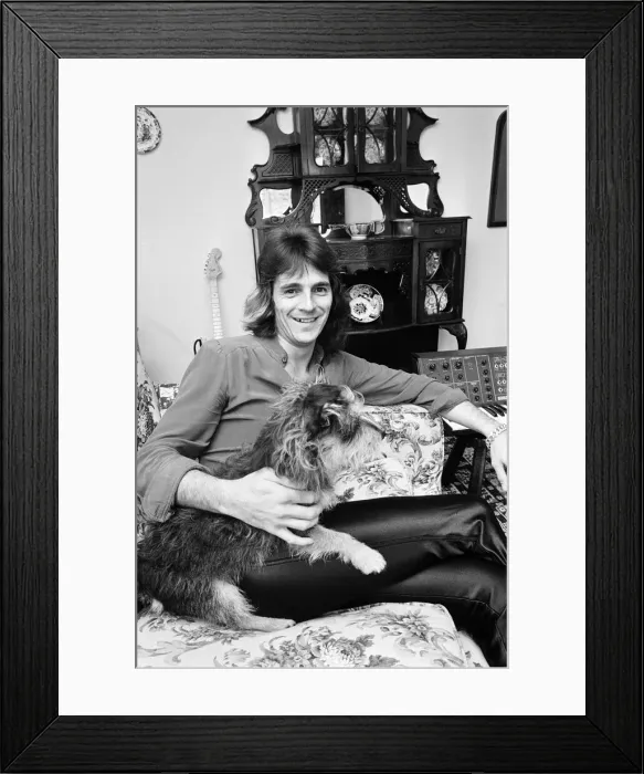 Framed Print : Glenn Tipton, member of heavy metal rock group Judas Priest, pictured at home Framed Print : Glenn Tipton, member of heavy metal rock group Judas Priest, pictured at home