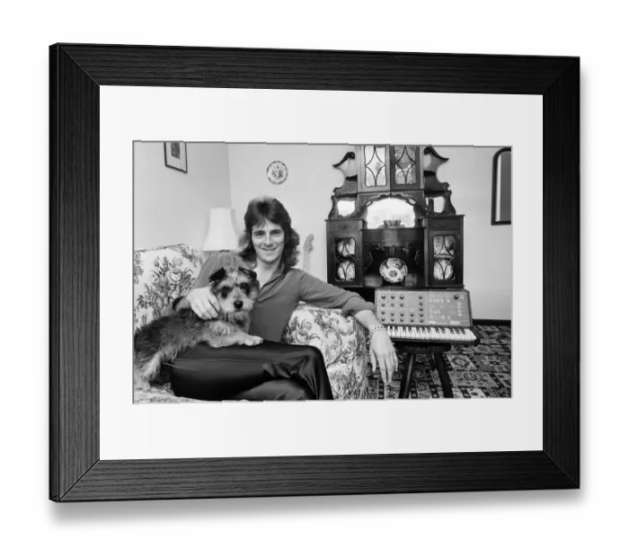 Framed Print : Glenn Tipton, member of heavy metal rock group Judas Priest, pictured at home Framed Print : Glenn Tipton, member of heavy metal rock group Judas Priest, pictured at home