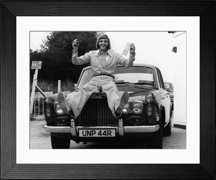 Framed Print : Superhod'Max Quarterman who claims that his giant hod helps him to carry Framed Print : Superhod'Max Quarterman who claims that his giant hod helps him to carry