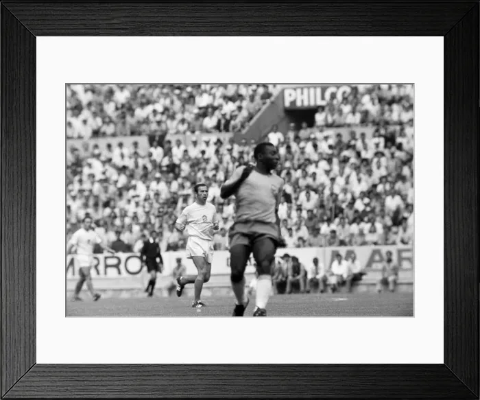 Framed Print : Brazil vs Czechoslovakia 1970 World Cup Group C. Brazil won 4-1 On the eve of Framed Print : Brazil vs Czechoslovakia 1970 World Cup Group C. Brazil won 4-1 On the eve of