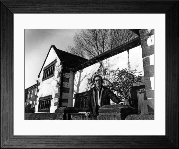 Framed Print : John Crawley outside Tue Brook House. 13th February 1978 Framed Print : John Crawley outside Tue Brook House. 13th February 1978