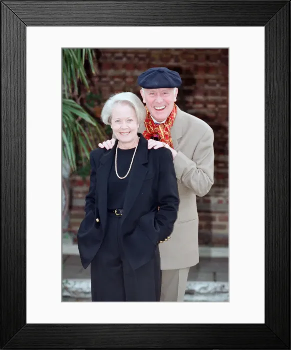 Framed Print : Photocall for the new series of the BBC television comedy series One Foot In The Grave Framed Print : Photocall for the new series of the BBC television comedy series One Foot In The Grave