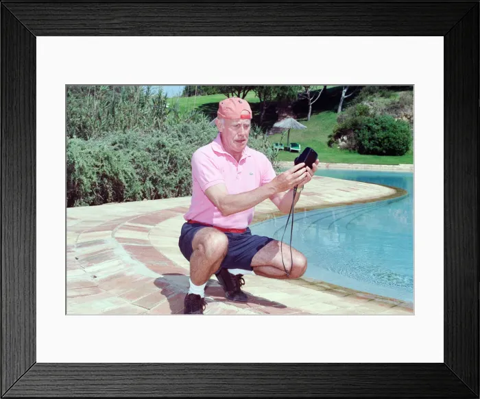 Framed Print : Filming of the new series of the BBC television comedy series One Foot In The Grave in Framed Print : Filming of the new series of the BBC television comedy series One Foot In The Grave in