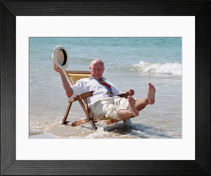 Framed Print : Filming of the new series of the BBC television comedy series One Foot In The Grave in Framed Print : Filming of the new series of the BBC television comedy series One Foot In The Grave in