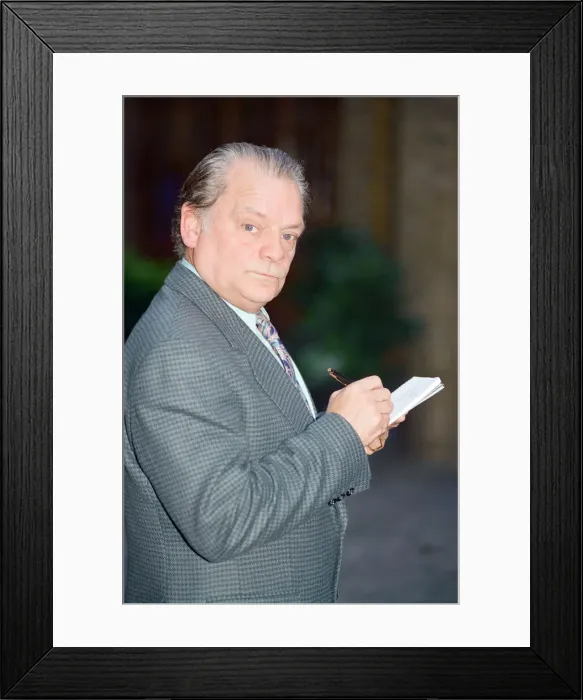 Framed Print : Actor David Jason pictured at a photocall for the ITV police drama series Framed Print : Actor David Jason pictured at a photocall for the ITV police drama series