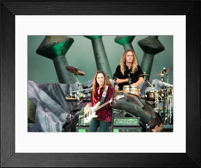 Framed Print : The Eagles performing live at the McAlpine Stadium in Huddersfield. 10th July 1996 Framed Print : The Eagles performing live at the McAlpine Stadium in Huddersfield. 10th July 1996