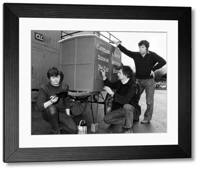 Framed Print : Stockton Preston Hall Museum. 12th January 1984. l-r Nigel Alexander Framed Print : Stockton Preston Hall Museum. 12th January 1984. l-r Nigel Alexander
