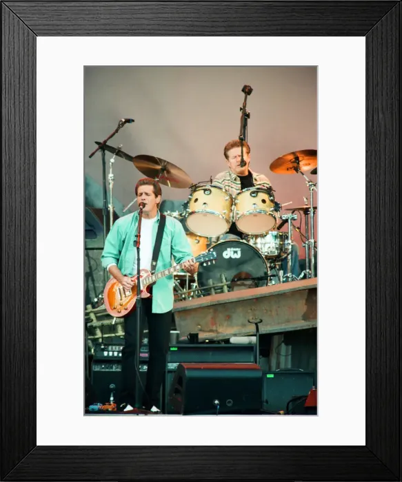 Framed Print : Glenn Frey of The Eagles performing live at the McAlpine Stadium in Huddersfield