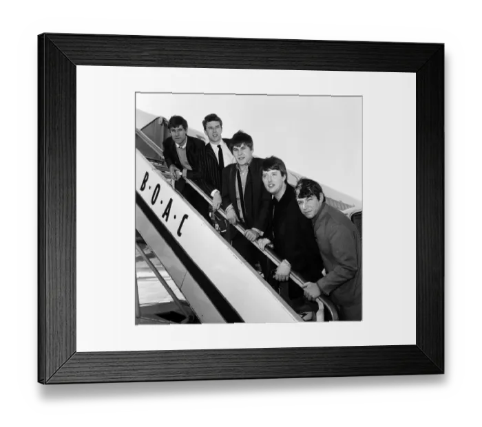 Framed Print : British rock group The Animals leaving London airport for Tel Aviv Framed Print : British rock group The Animals leaving London airport for Tel Aviv