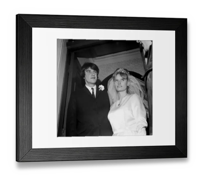 Framed Print : Wedding of Ray Davies, lead singer of British rock group The Kinks Framed Print : Wedding of Ray Davies, lead singer of British rock group The Kinks