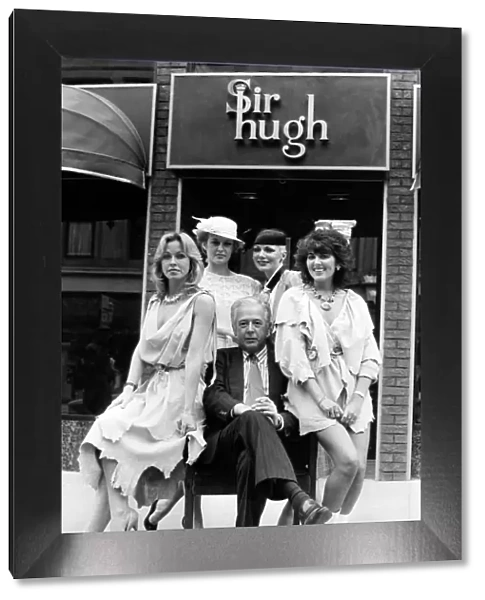 Sir Hugh Fraser, pictured outside his store Sir Hugh