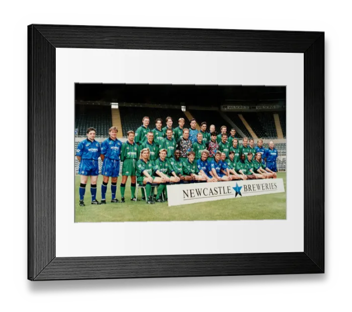 Framed Print : Newcastle United team 1994 / 1995 including footballer Malcolm Allen Framed Print : Newcastle United team 1994 / 1995 including footballer Malcolm Allen