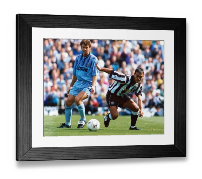 Framed Print : Newcastle United footballer Malcolm Allen. 14th August 1993