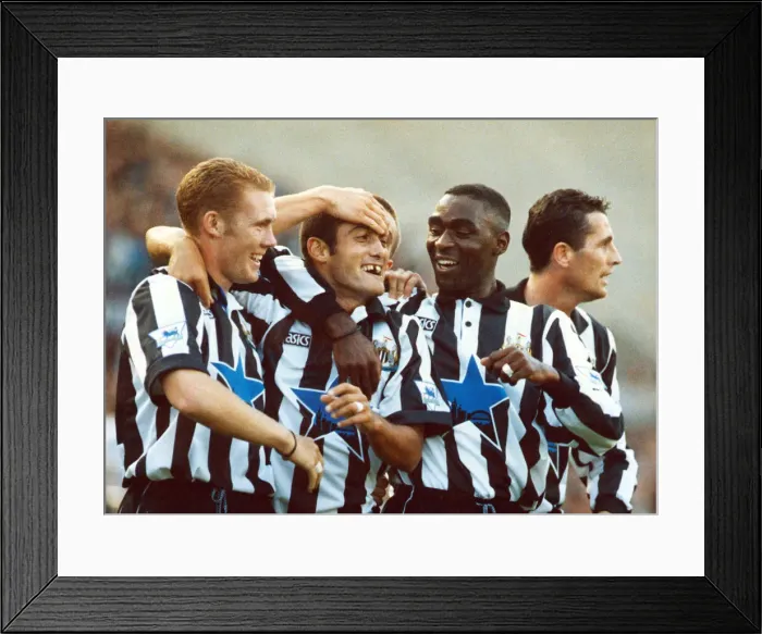 Framed Print : Newcastle United footballer Malcolm Allen. 21st August 1993
