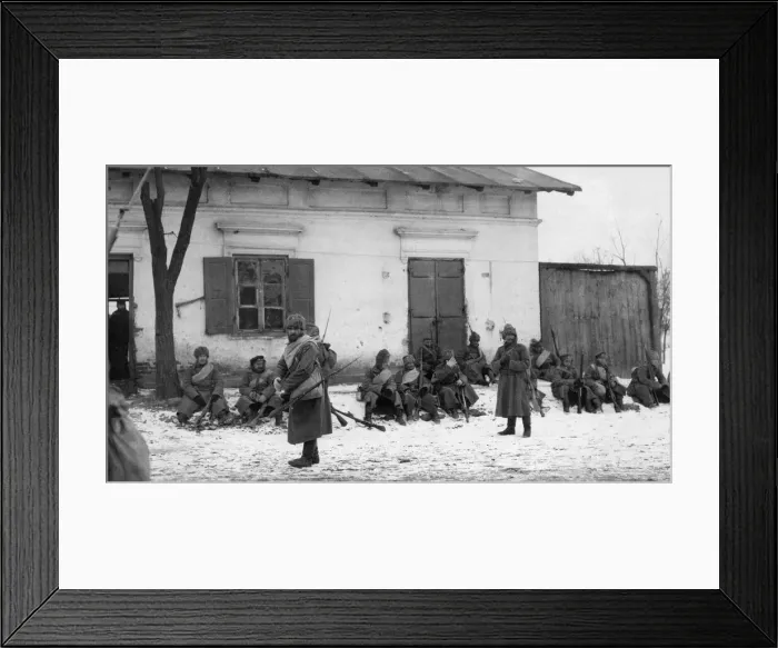 Framed Print : The village of Cumin the scene of hard fighting. Won and lost by the Russians Framed Print : The village of Cumin the scene of hard fighting. Won and lost by the Russians