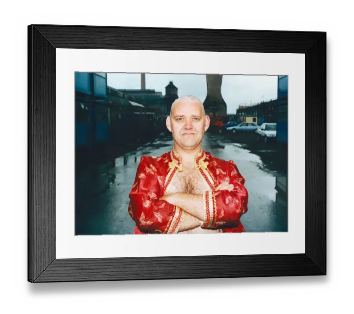 Framed Print : Barmy Steve Cooper has just had his head shaved for Charity in readiness for tomorrow Framed Print : Barmy Steve Cooper has just had his head shaved for Charity in readiness for tomorrow