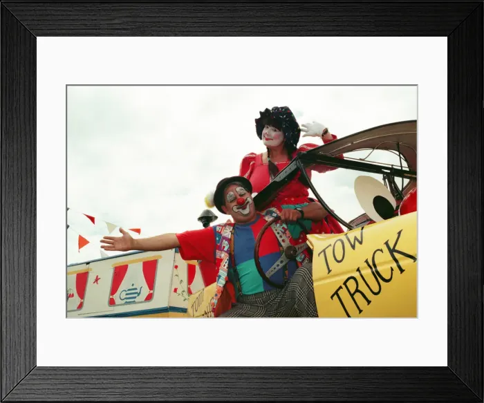 Framed Print : The British Steel Gala held at Kirkleatham Showground. - Tom and Tilly Turnip entertained Framed Print : The British Steel Gala held at Kirkleatham Showground. - Tom and Tilly Turnip entertained