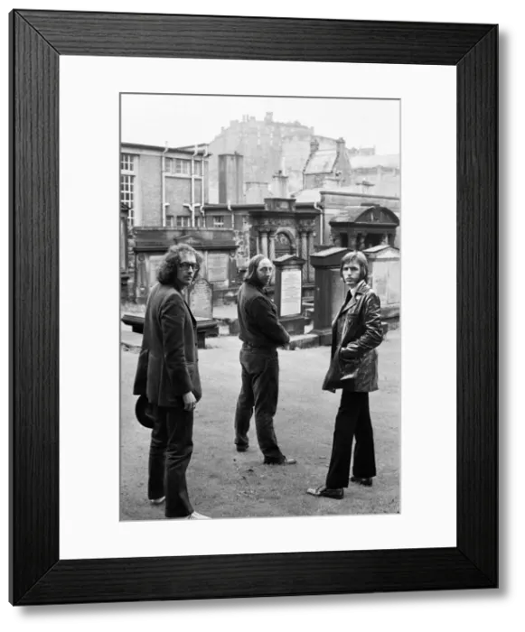 Framed Print : Liverpool pop group The Scaffold pictured in Edinburgh. From top: John Gorman