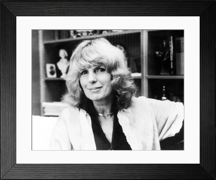 Framed Print : Portrait of English television writer Carla Lane who wrote many famous sitcoms Framed Print : Portrait of English television writer Carla Lane who wrote many famous sitcoms