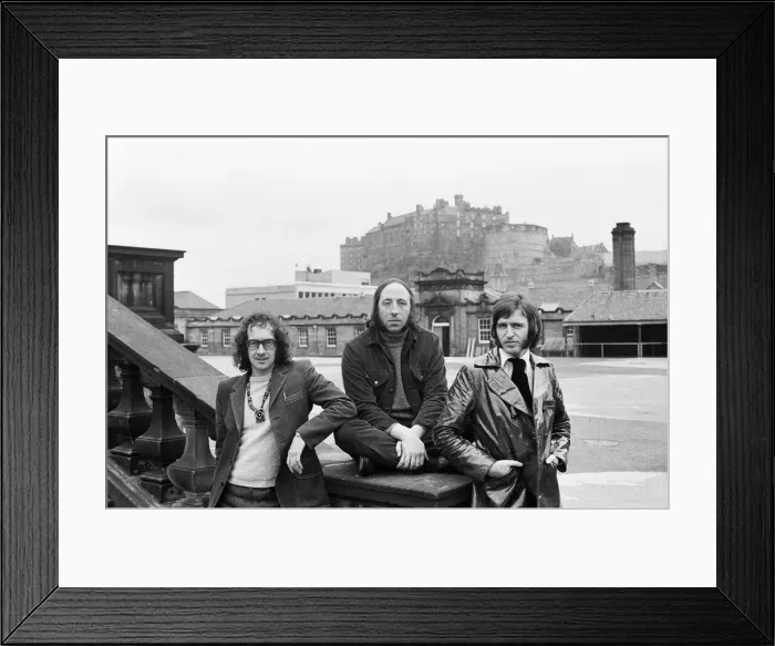Framed Print : Liverpool pop group The Scaffold pictured in Edinburgh. From top: John Gorman