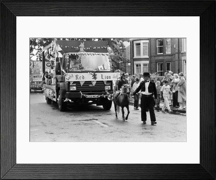 Framed Print : Garston Carnival, Liverpool, Merseyside, 2nd July 1988 Framed Print : Garston Carnival, Liverpool, Merseyside, 2nd July 1988
