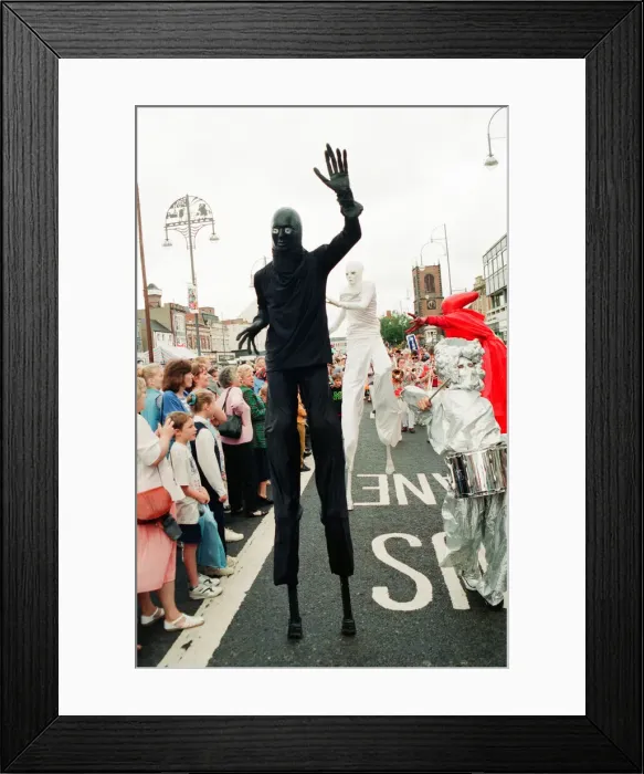 Framed Print : Stockton Riverside Festival 1994, an annual outdoor arts festival in Stockton-on-Tees Framed Print : Stockton Riverside Festival 1994, an annual outdoor arts festival in Stockton-on-Tees