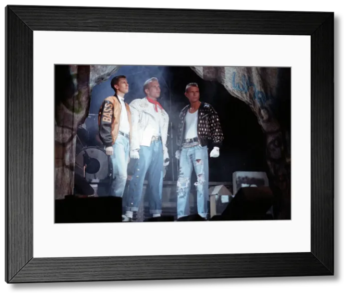 Framed Print : Pop group Bros, from left to right, Craig Logan, Matt Goss and Luke Goss. 10th July 1988 Framed Print : Pop group Bros, from left to right, Craig Logan, Matt Goss and Luke Goss. 10th July 1988