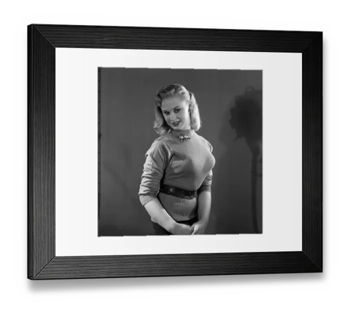 Framed Print : Actress  /  Model Norma Ann Sykes, best known as Sabrina. 5th January 1955