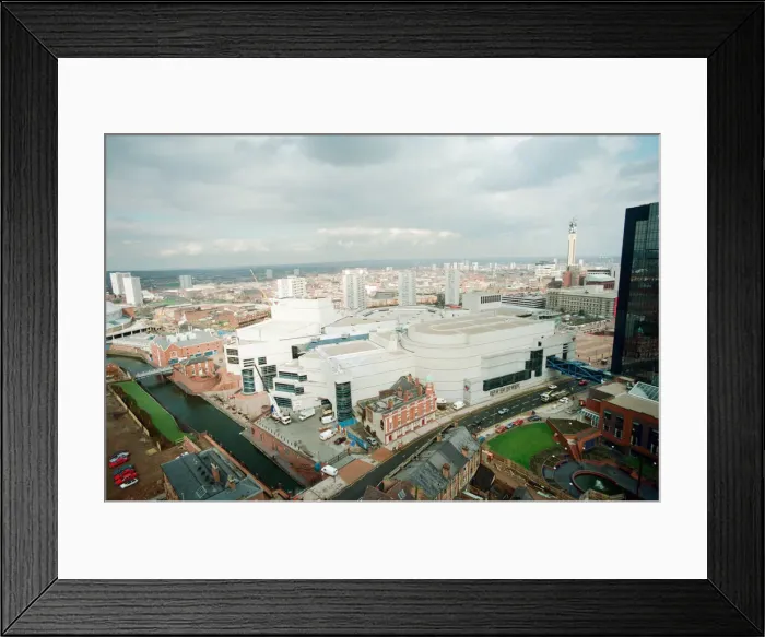 Framed Print : The ICC, Birmingham, 22nd March 1991. Construction nearing Completion