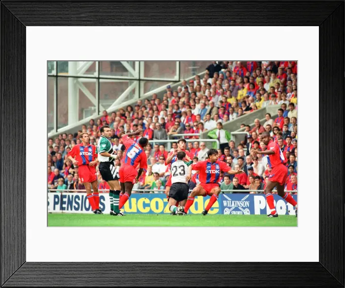 Framed Print : Crystal Palace v Liverpool Premiership Football 20th August 1994 Framed Print : Crystal Palace v Liverpool Premiership Football 20th August 1994