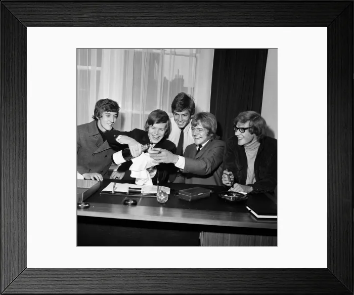 Framed Print : British pop group Herman Hermits, led by singer Peter Noone Framed Print : British pop group Herman Hermits, led by singer Peter Noone