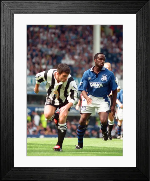 Framed Print : Everton v Newcastle Premiership Football 17th August 1996 Framed Print : Everton v Newcastle Premiership Football 17th August 1996
