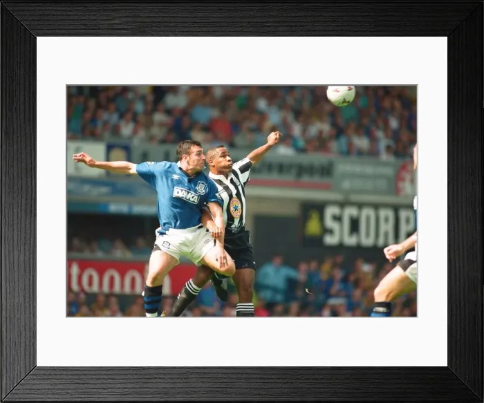 Framed Print : Everton v Newcastle Premiership Football 17th August 1996 David Unsworth Framed Print : Everton v Newcastle Premiership Football 17th August 1996 David Unsworth