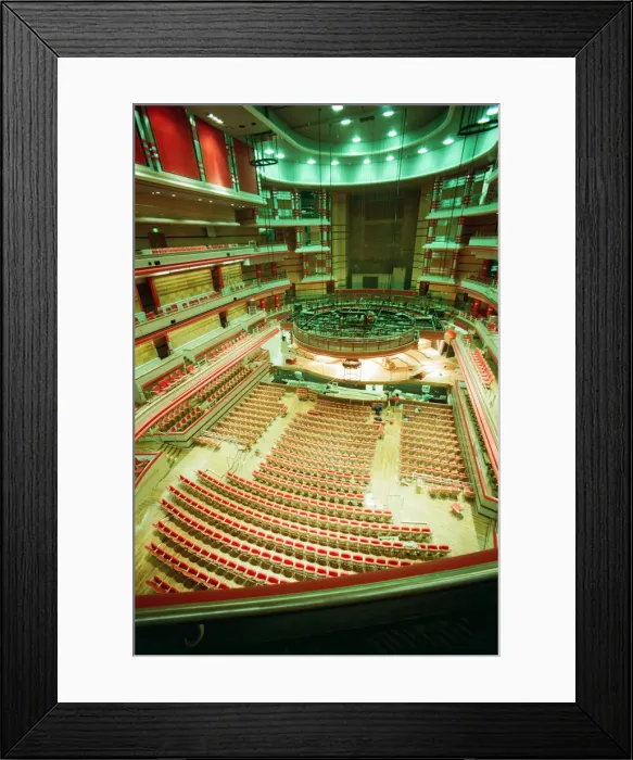 Framed Print : Symphony Hall, The ICC, Birmingham, 11th December 1990. Construction nearing Completion