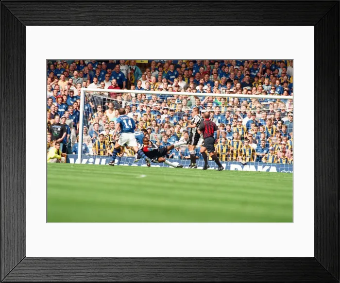 Framed Print : Everton v Newcastle Premiership Football 17th August 1996 Framed Print : Everton v Newcastle Premiership Football 17th August 1996