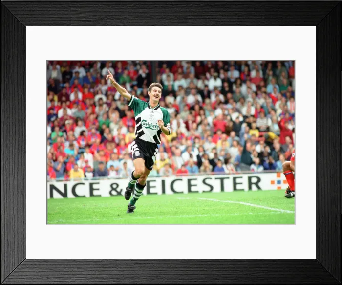 Framed Print : Crystal Palace v Liverpool Premiership Football 20th August 1994 Ian Rush
