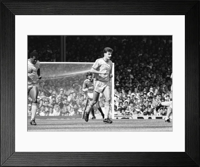 Framed Print : Arsenal v Liverpool Division One Football 15th August 1987 John Alridge after Framed Print : Arsenal v Liverpool Division One Football 15th August 1987 John Alridge after