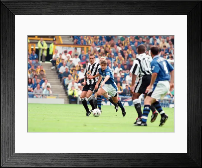 Framed Print : Everton v Newcastle Premiership Football 17th August 1996 Framed Print : Everton v Newcastle Premiership Football 17th August 1996