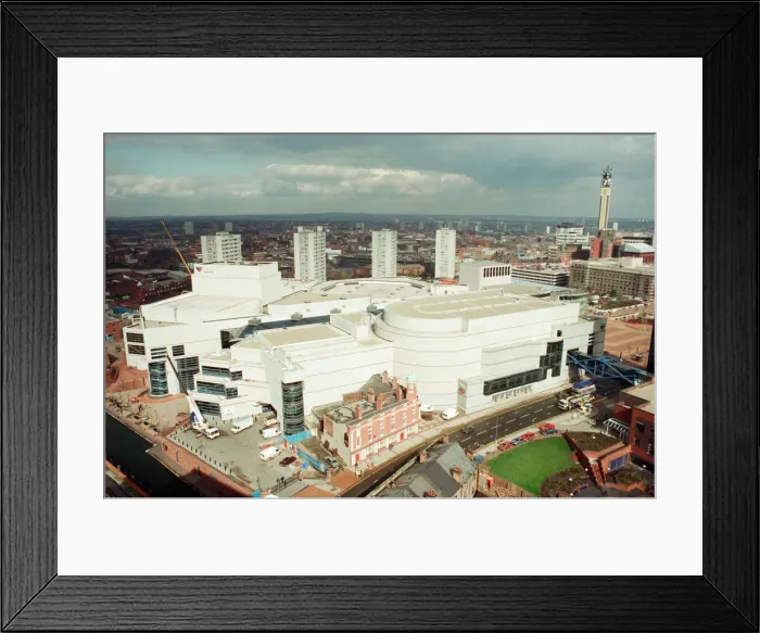 Framed Print : The ICC, Birmingham, 22nd March 1991. Construction nearing Completion Framed Print : The ICC, Birmingham, 22nd March 1991. Construction nearing Completion