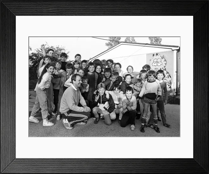 Framed Print : Members of Kirkheaton Youth Club and their leader, Mr Alan Dobson Framed Print : Members of Kirkheaton Youth Club and their leader, Mr Alan Dobson