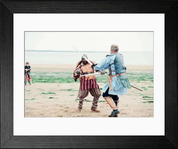 Framed Print : Redcar Folk Festival, 9th July 1994. Pictured, members of the Balhag Viking Reenactment Framed Print : Redcar Folk Festival, 9th July 1994. Pictured, members of the Balhag Viking Reenactment