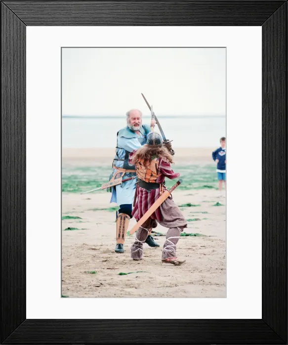 Framed Print : Redcar Folk Festival, 9th July 1994. Pictured, members of the Balhag Viking Reenactment Framed Print : Redcar Folk Festival, 9th July 1994. Pictured, members of the Balhag Viking Reenactment
