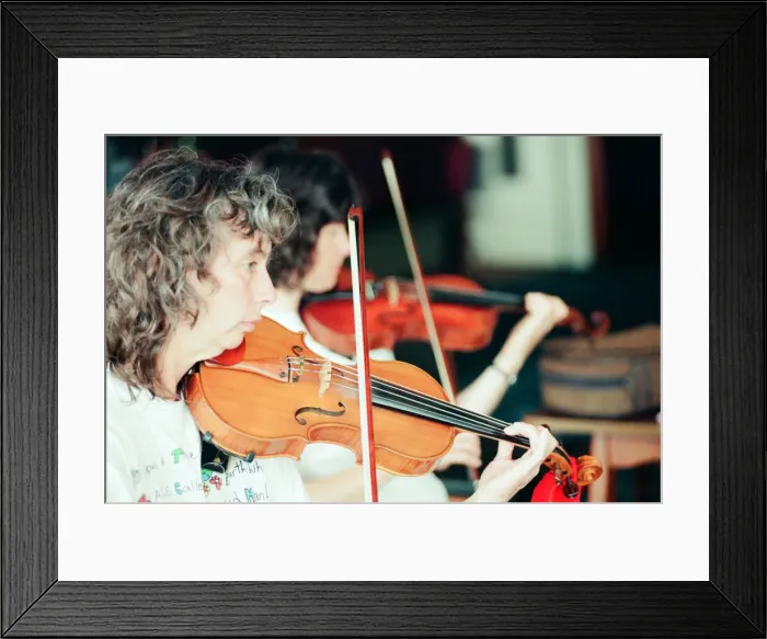 Framed Print : Redcar Folk Festival, 9th July 1994. Pictured, The Youthquake music workshop Framed Print : Redcar Folk Festival, 9th July 1994. Pictured, The Youthquake music workshop