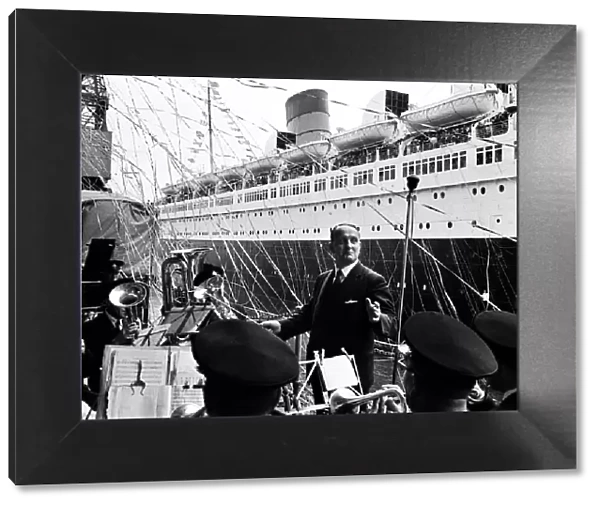 The Cunard White Star liner Queen Marys last Atlantic run. 27th September 1967